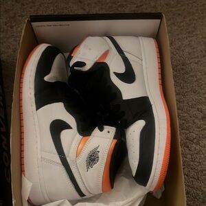 Nike Air Jordan 1 High Black White Orange